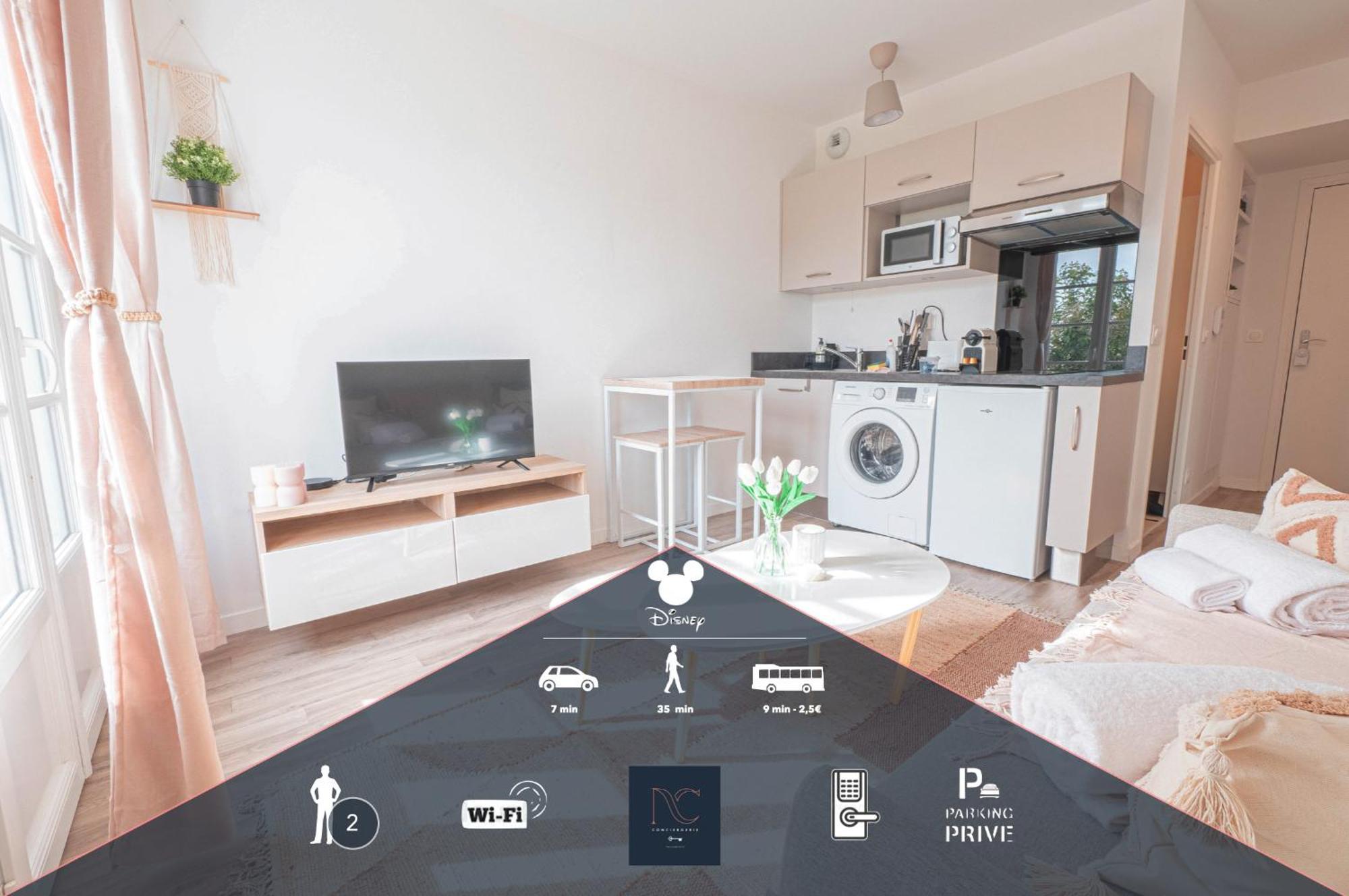 *Disneyland-Paris* Studio, 2Pers, Parking, Wifi Serris Ngoại thất bức ảnh